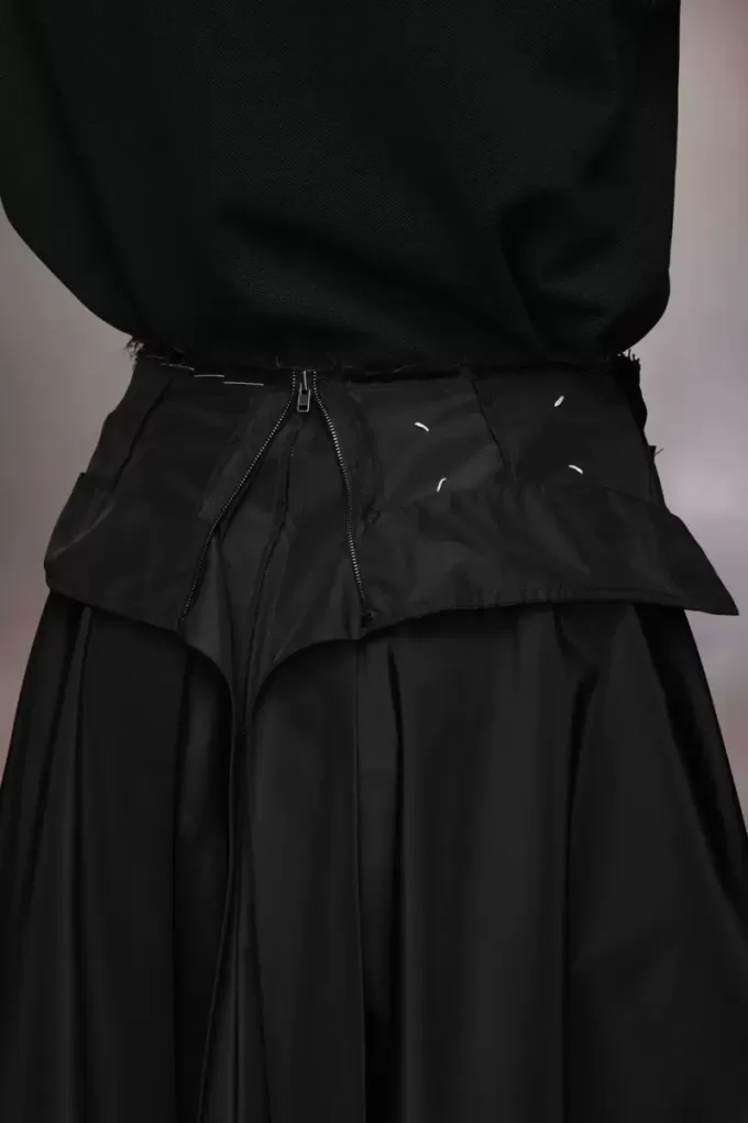 Falda midi de tafetán de Maison Margiela Falda midi de tafetán de Maison Margiela
