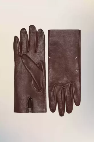 Guantes de cuero de Maison Margiela Guantes de cuero de Maison Margiela