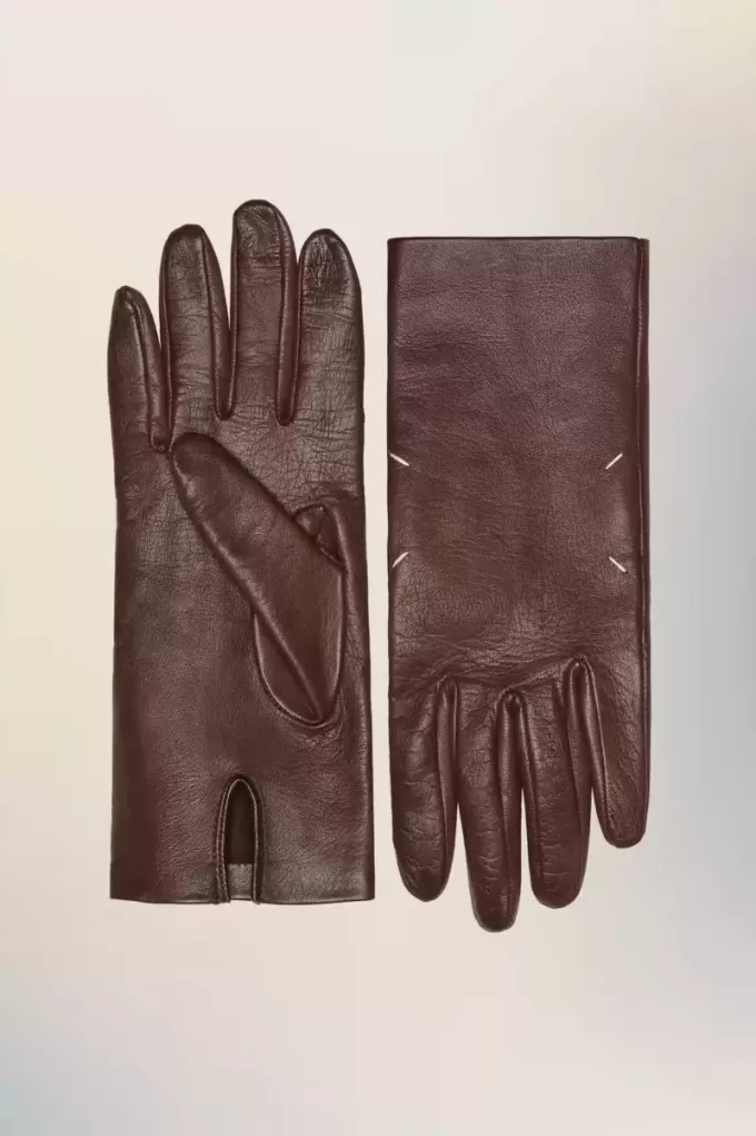 Guantes de cuero de Maison Margiela Guantes de cuero de Maison Margiela