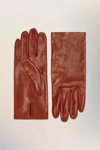 Guantes de cuero de Maison Margiela Guantes de cuero de Maison Margiela