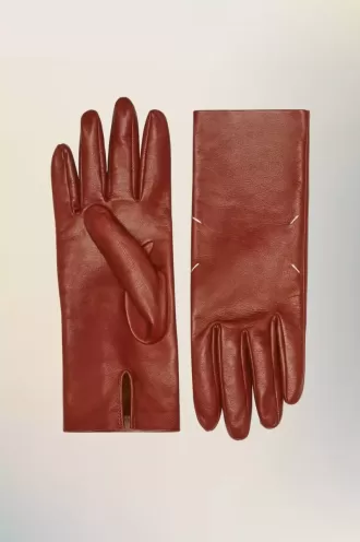 Guantes de cuero de Maison Margiela Guantes de cuero de Maison Margiela
