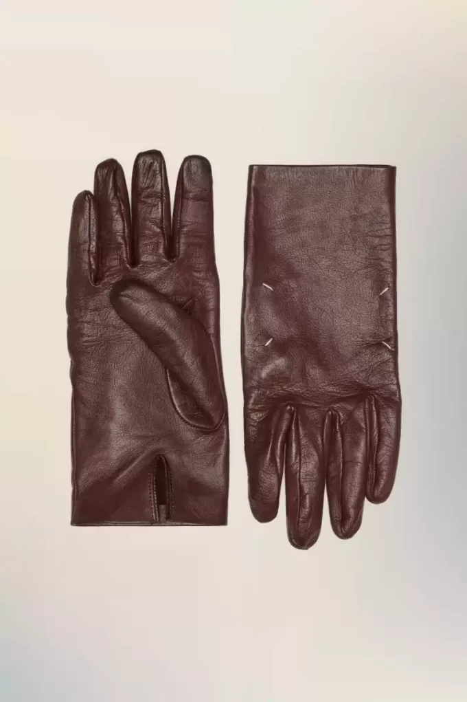 Guantes de cuero de Maison Margiela Guantes de cuero de Maison Margiela