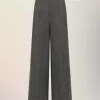 Pantalones anchos de lana Pantalones anchos de lana