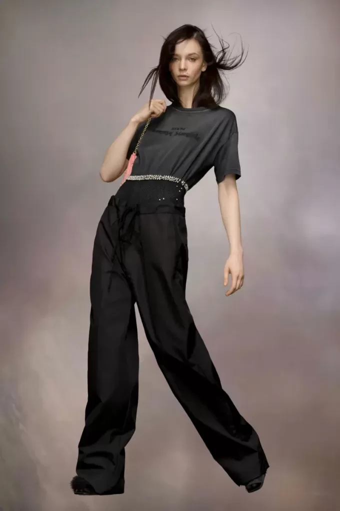 Pantalones con lazo en la cintura de Maison Margiela Pantalones con lazo en la cintura de Maison Margiela