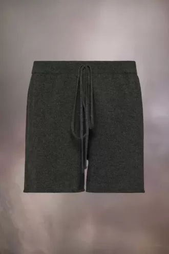 pantalones cortos de punto de cachemira