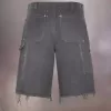 Pantalones cortos vaqueros con tachuelas de Maison Margiela Pantalones cortos vaqueros con tachuelas de Maison Margiela