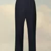 Pantalones de espiga de lana Pantalones de espiga de lana