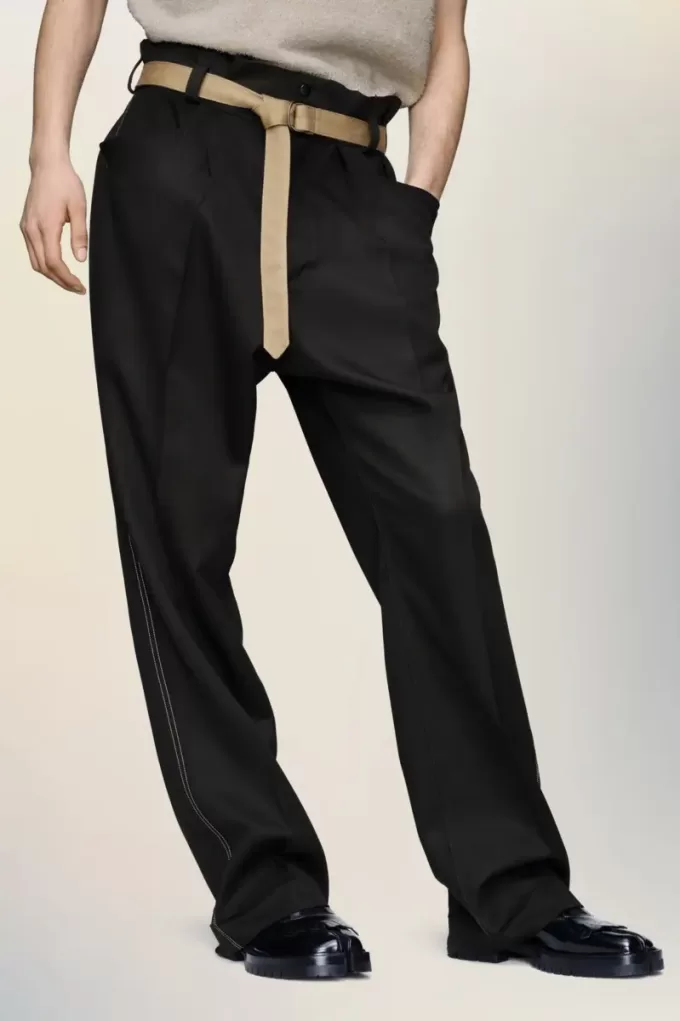Pantalones de lana de Maison Margiela Pantalones de lana de Maison Margiela