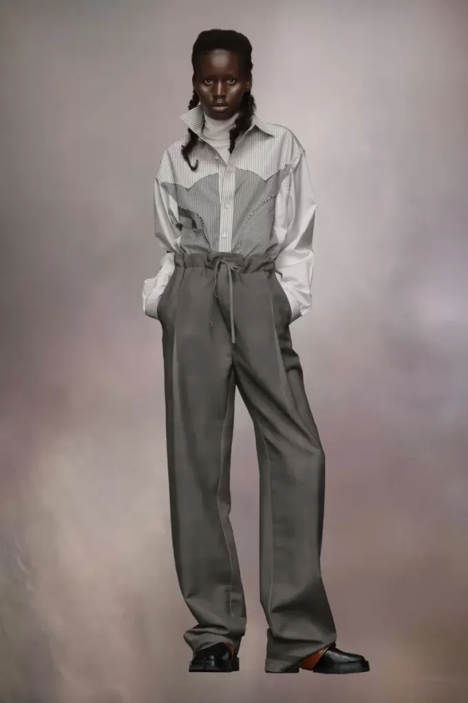 Pantalones de lana y mohair Pantalones de lana y mohair