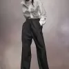 Pantalones de lana y mohair Pantalones de lana y mohair