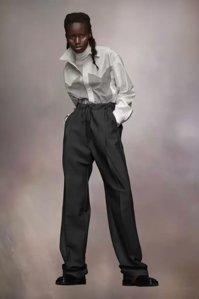 Pantalones de lana y mohair Pantalones de lana y mohair