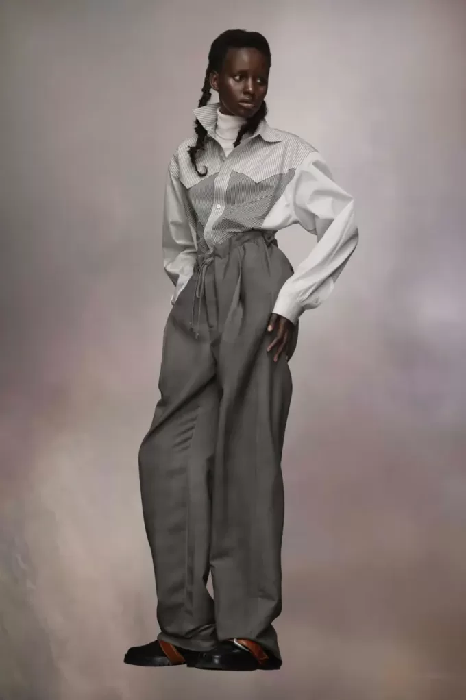 Pantalones de lana y mohair Pantalones de lana y mohair