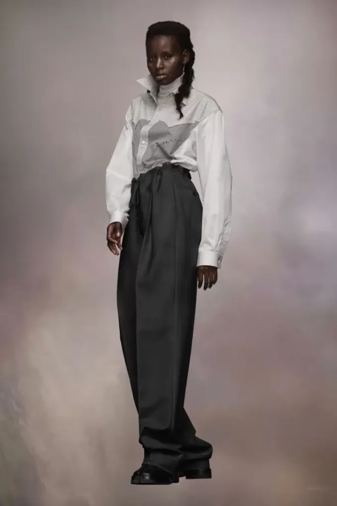 Pantalones de lana y mohair Pantalones de lana y mohair