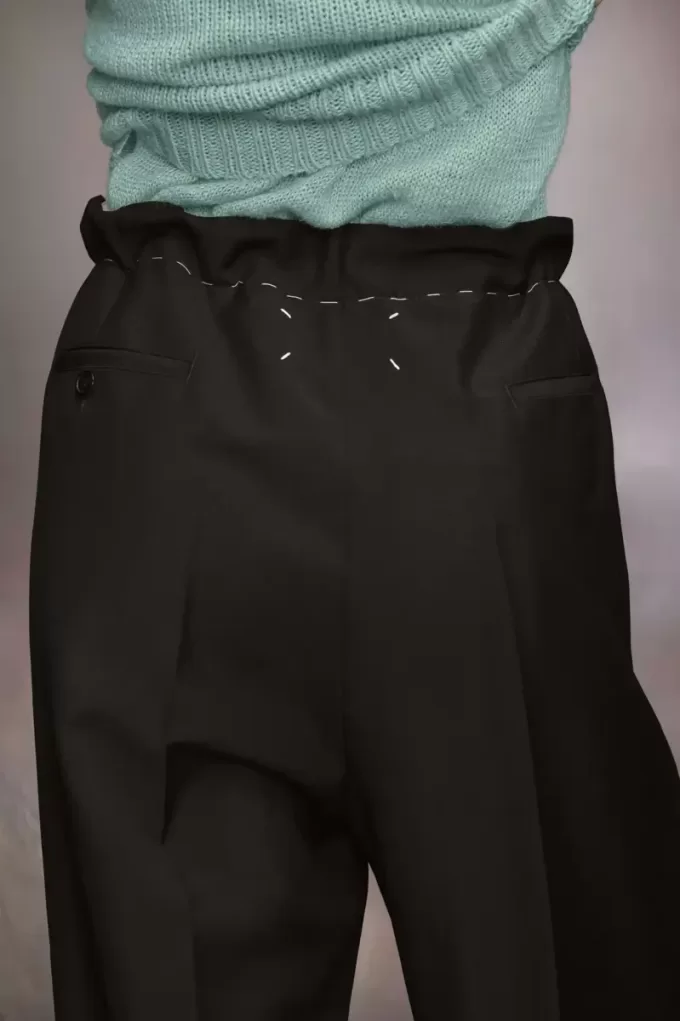 Pantalones de mohair de Maison Margiela Pantalones de mohair de Maison Margiela