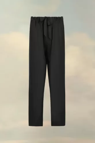 Pantalones de popelina de seda