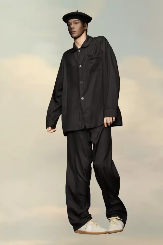 Pantalones de popelina de seda