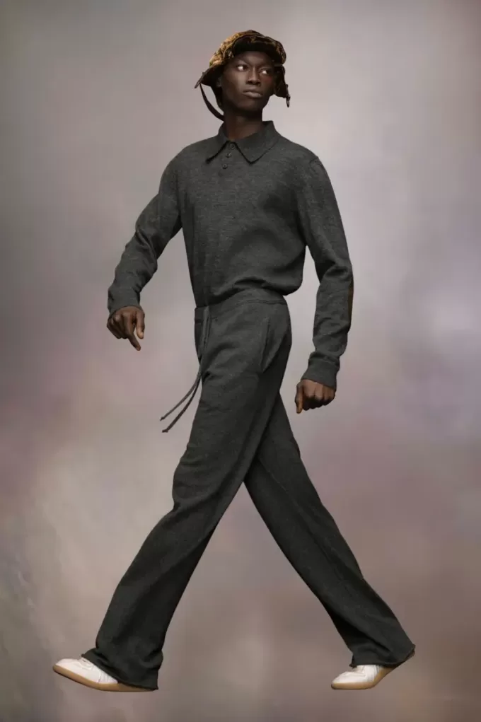 Pantalones de punto de cachemira