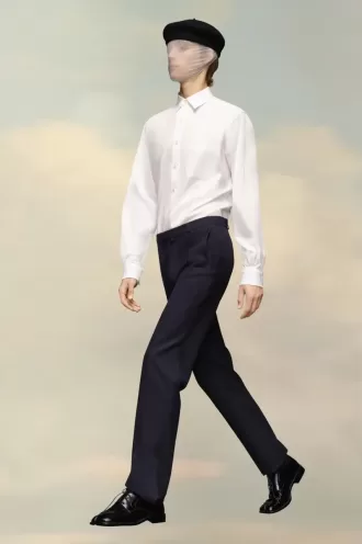 Pantalones de sarga de lana de Maison Margiela