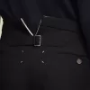 Pantalones plisados de lana con espiga Pantalones plisados de lana con espiga