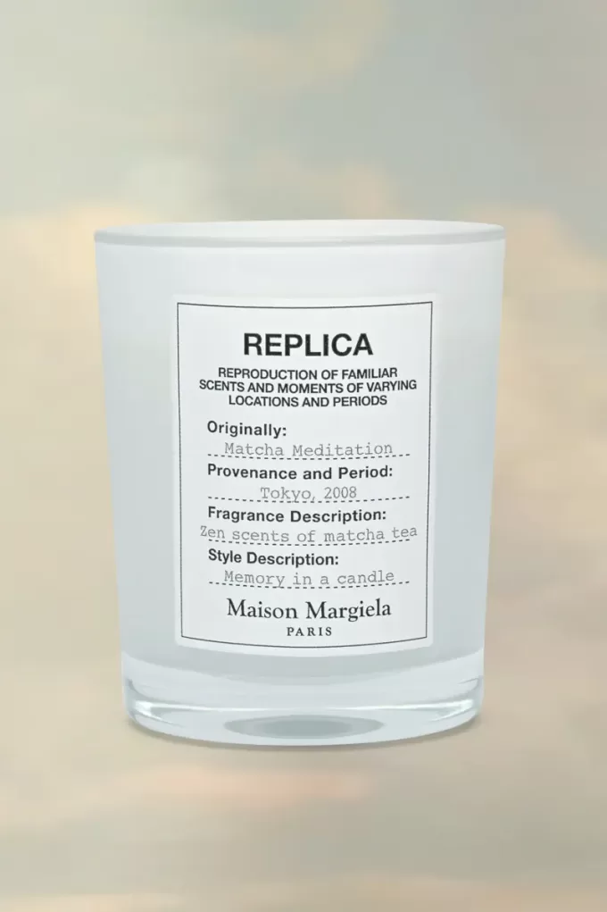 Réplica de vela de meditación de matcha Réplica de vela de meditación de matcha