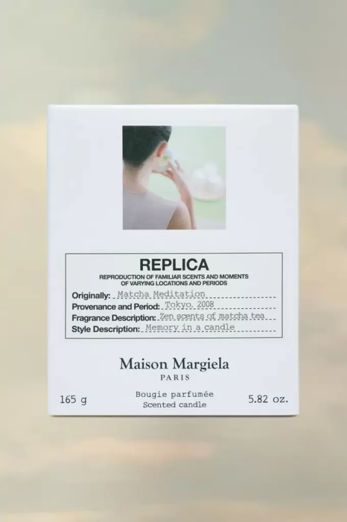 Réplica de vela de meditación de matcha Réplica de vela de meditación de matcha