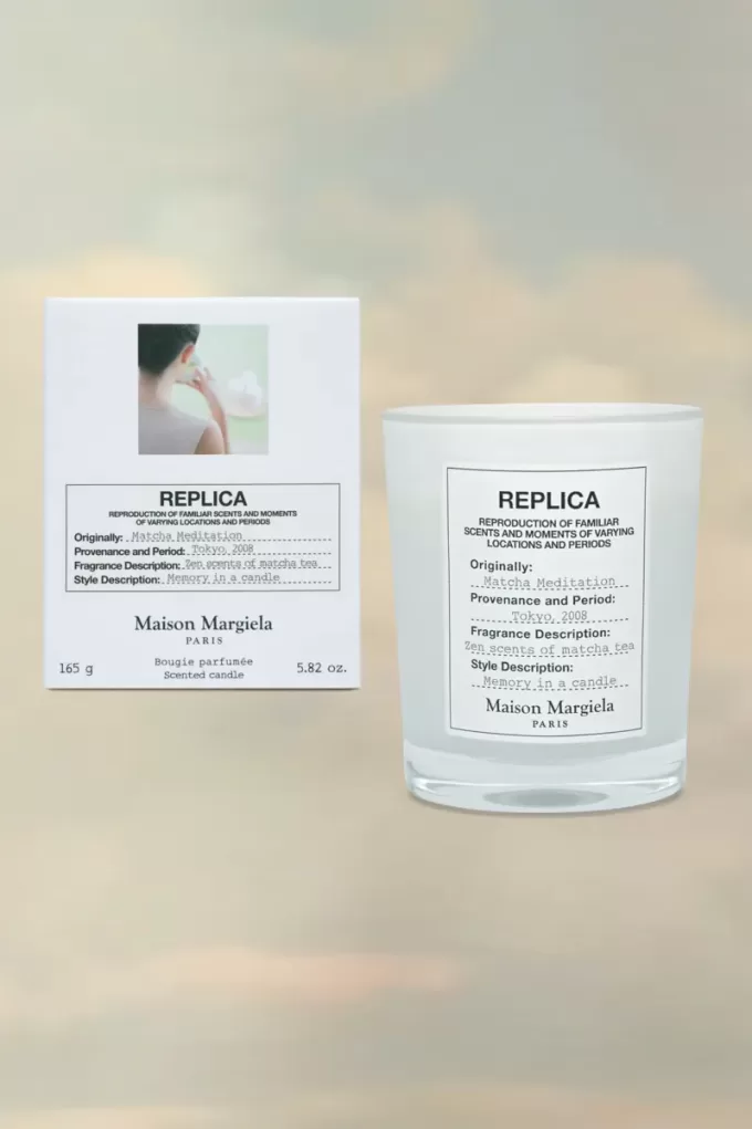 Réplica de vela de meditación de matcha Réplica de vela de meditación de matcha