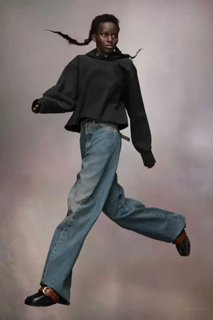 Sudadera con capucha de forro polar firme de Maison Margiela Sudadera con capucha de forro polar firme de Maison Margiela