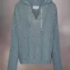 Sudadera con capucha de punto de verano Sudadera con capucha de punto de verano