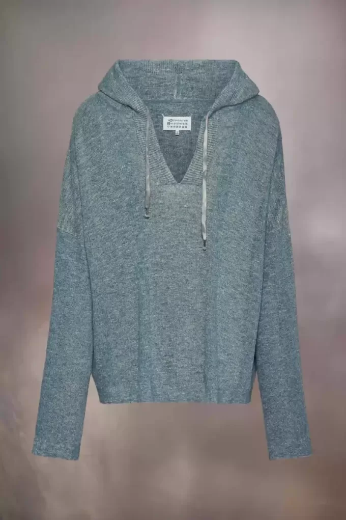 Sudadera con capucha de punto de verano Sudadera con capucha de punto de verano
