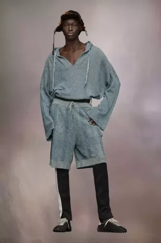 Sudadera con capucha de punto de verano Sudadera con capucha de punto de verano