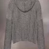 Sudadera con capucha de punto de verano Sudadera con capucha de punto de verano
