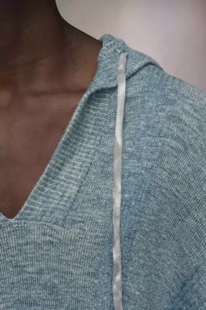 Sudadera con capucha de punto de verano Sudadera con capucha de punto de verano