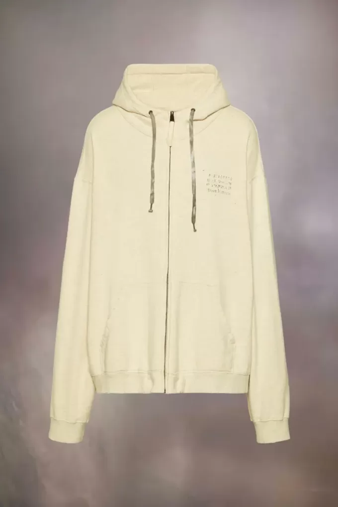 Sudadera con capucha y cremallera con el logotipo del sello
