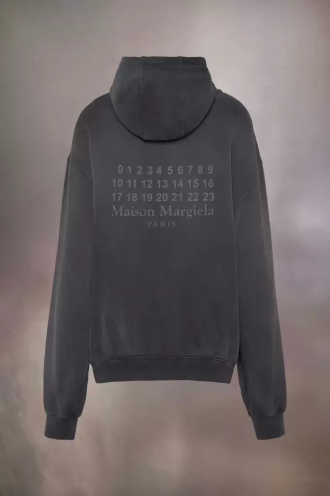 Sudadera con capucha y logotipo numérico de Maison Margiela