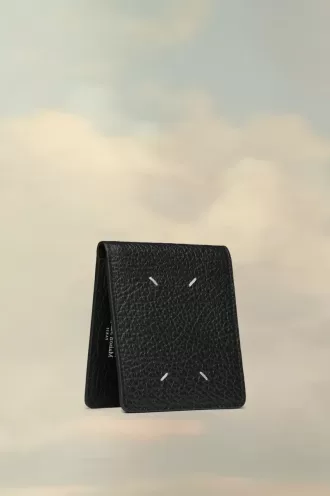 Tarjetero de cuatro puntadas