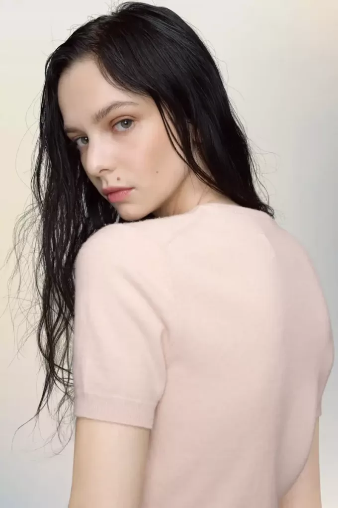 Top de punto con cuello redondo de Maison Margiela Top de punto con cuello redondo de Maison Margiela
