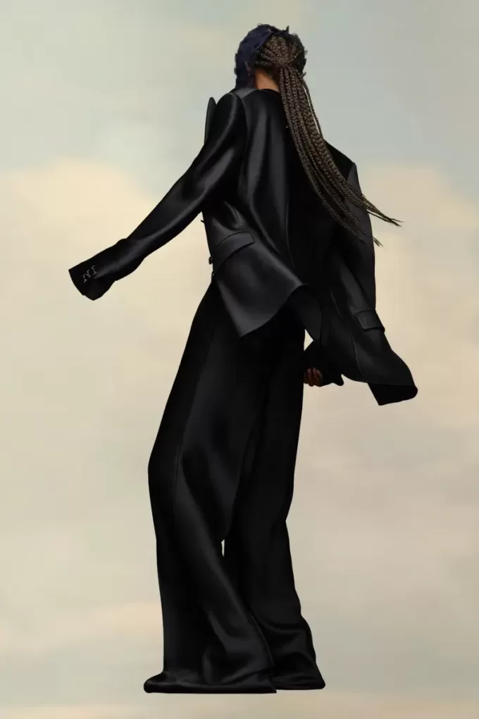 Traje de satén Maison Margiela Traje de satén Maison Margiela