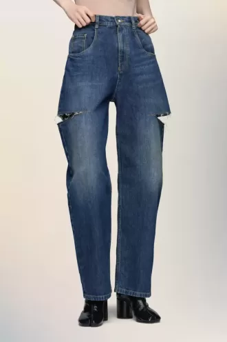 Vaqueros con cortes de Maison Margiela