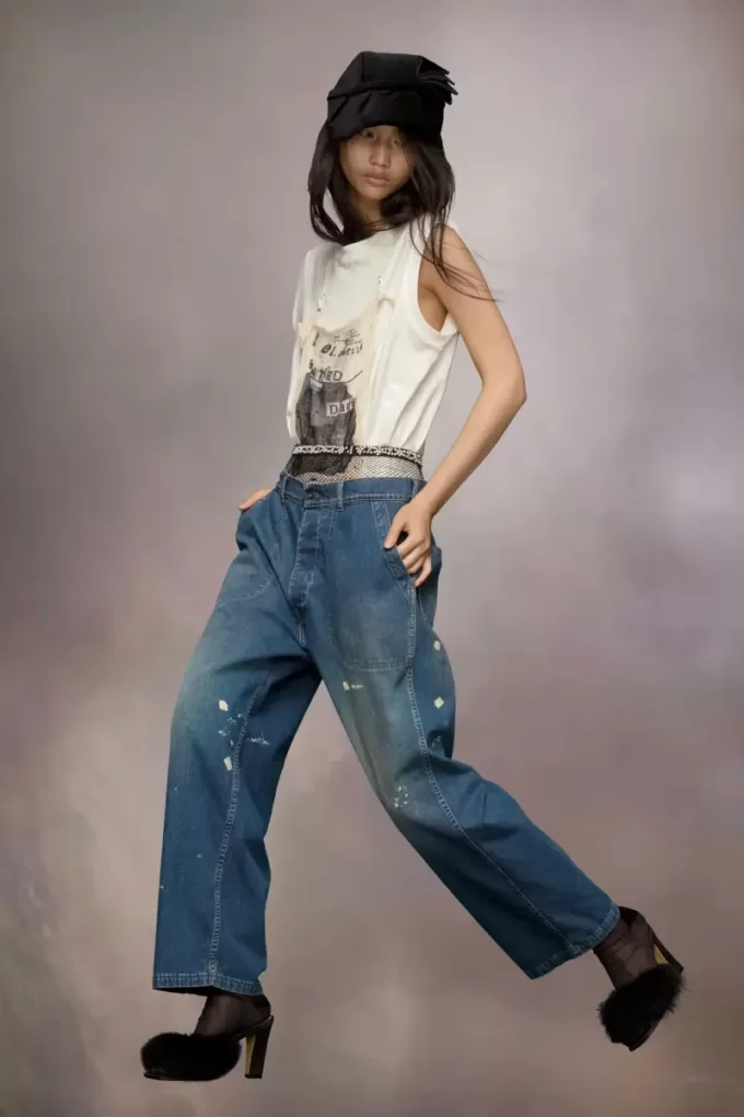 Vaqueros desgastados de Maison Margiela Vaqueros desgastados de Maison Margiela