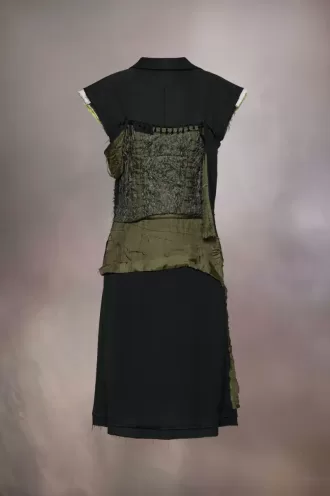 vestido a capas D茅cortiqu茅