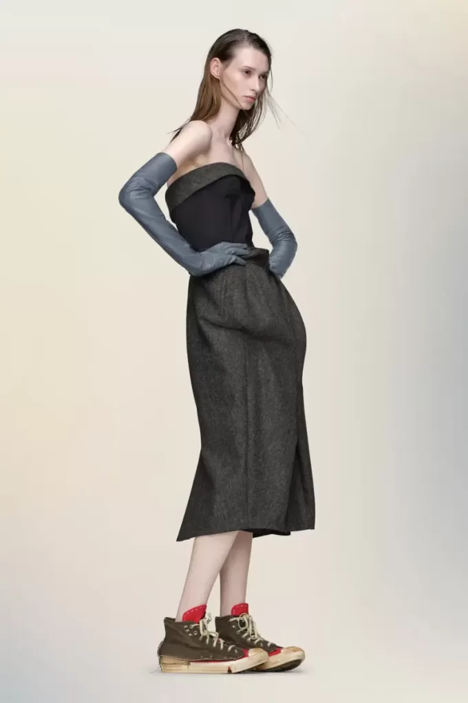 Vestido bustier de lana de Maison Margiela Vestido bustier de lana de Maison Margiela