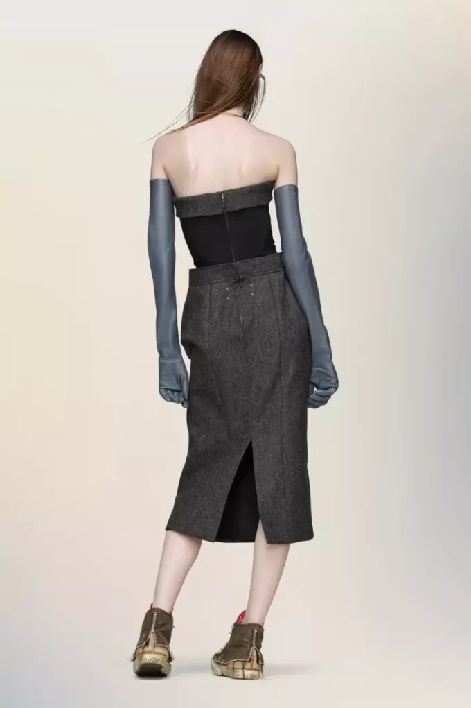 Vestido bustier de lana de Maison Margiela Vestido bustier de lana de Maison Margiela