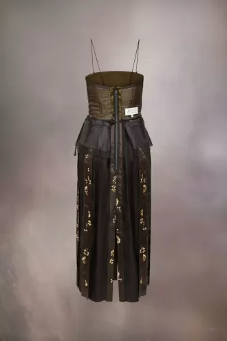Vestido D茅cortiqu茅 de seda