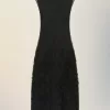 Vestido de punto de seda retrógrado