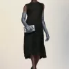 Vestido de punto de seda retrógrado