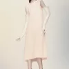 Vestido de punto de seda retrógrado