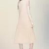 Vestido de punto de seda retrógrado
