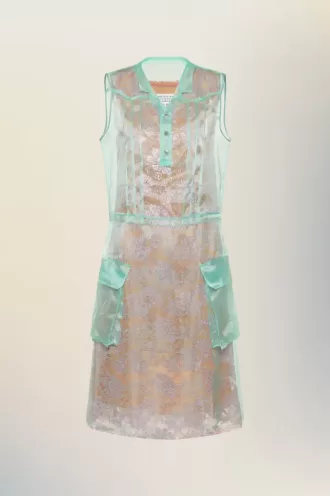 Vestido de tarde transparente de Maison Margiela