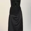 Vestido midi sin tirantes Vestido midi sin tirantes