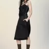 Vestido midi sin tirantes Vestido midi sin tirantes